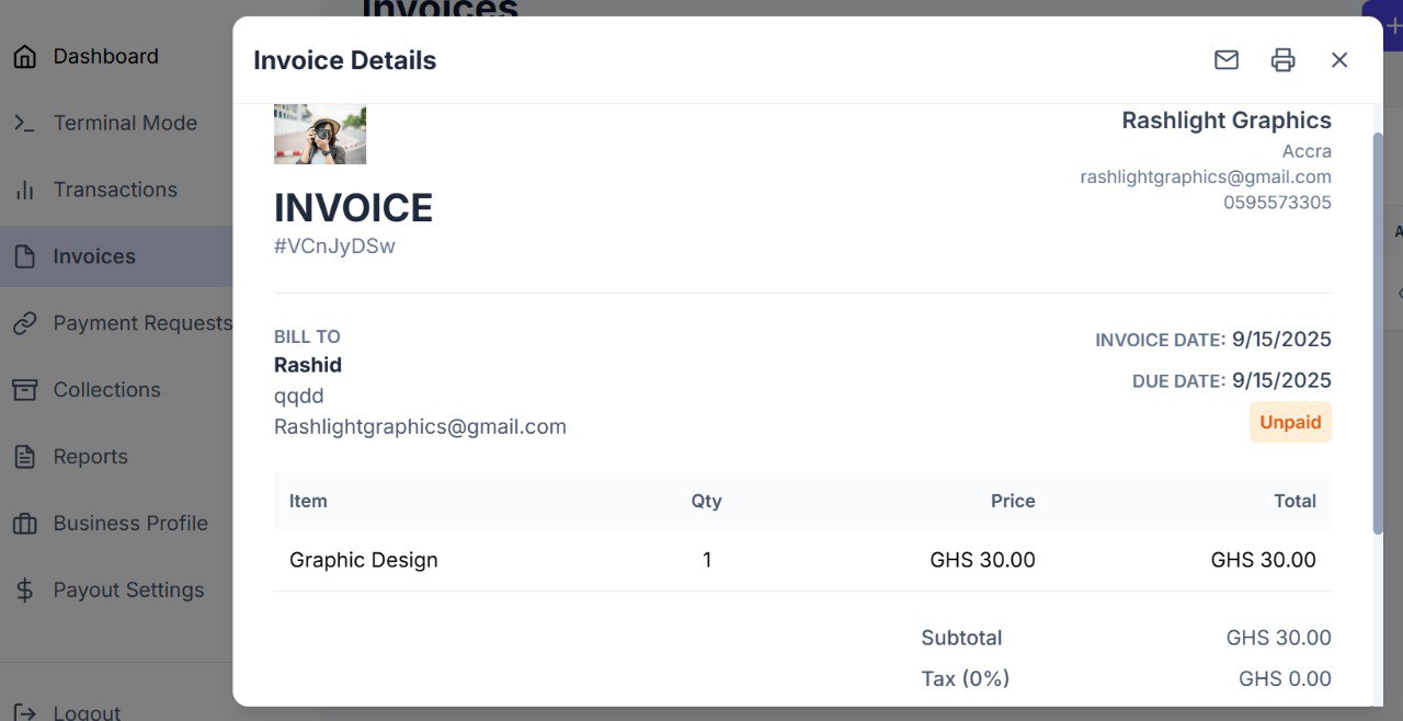 Seamless Invoicing